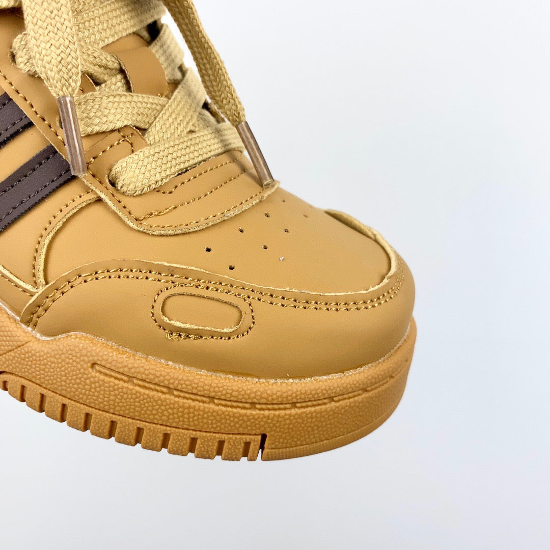 Adidas mid-section sneakers" light brown"