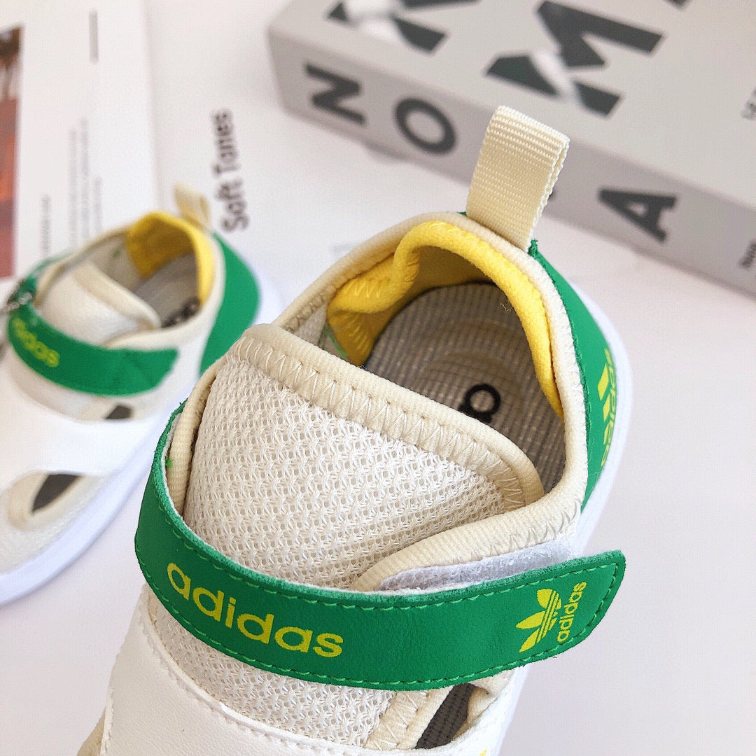 Adidas Baotou shell toe Bingdundun" Cream, white , & green"