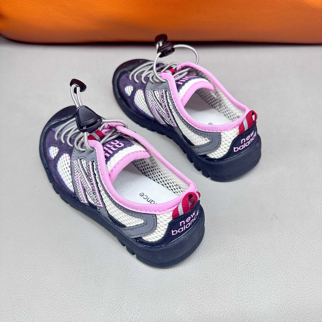 N530 MIUMIU Stream Sandals" Purple and white mesh, gray"