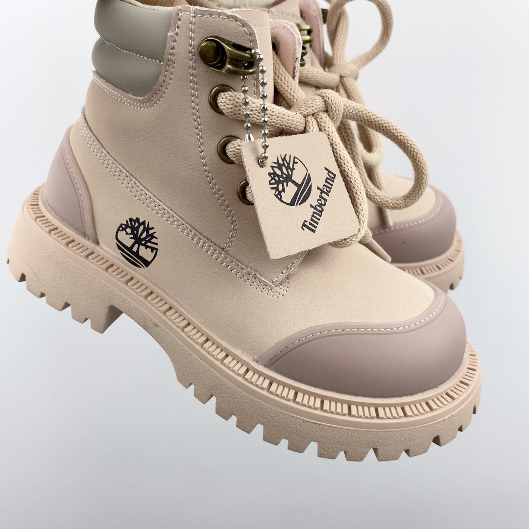Timberland children's martin boots"light pink"