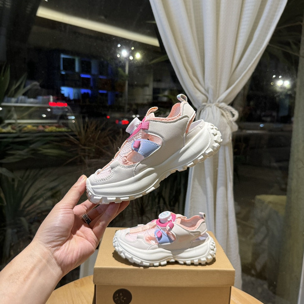 Nike sandals" white, pink"
