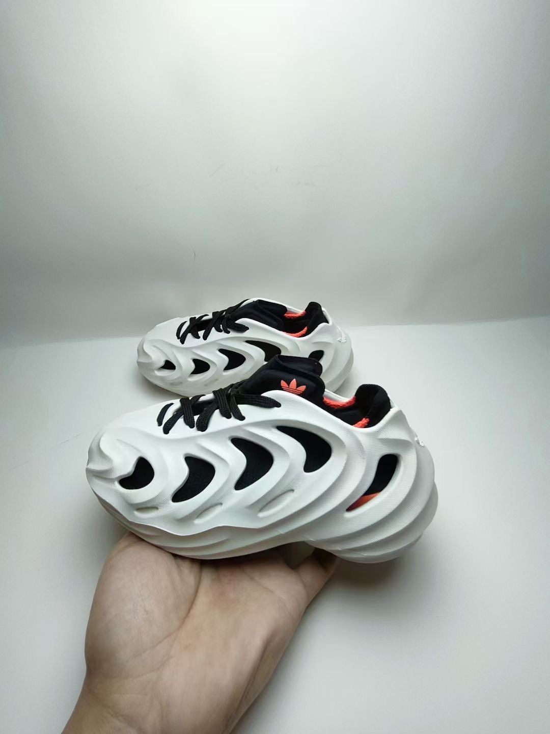 ADIDAS clover adiFOM boys and girls hole shoes " light gray"