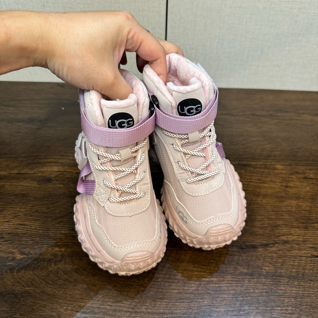U-GG children's fleece boots" pink, purple"
