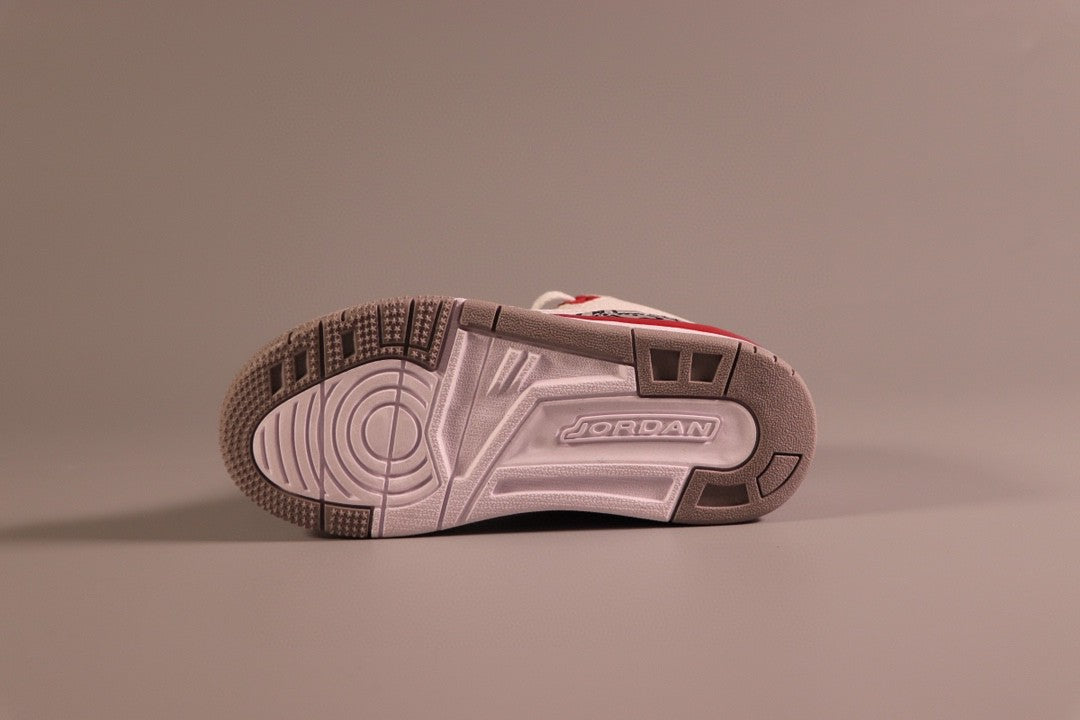 Jordan AJ3 children's shoes" white, red"