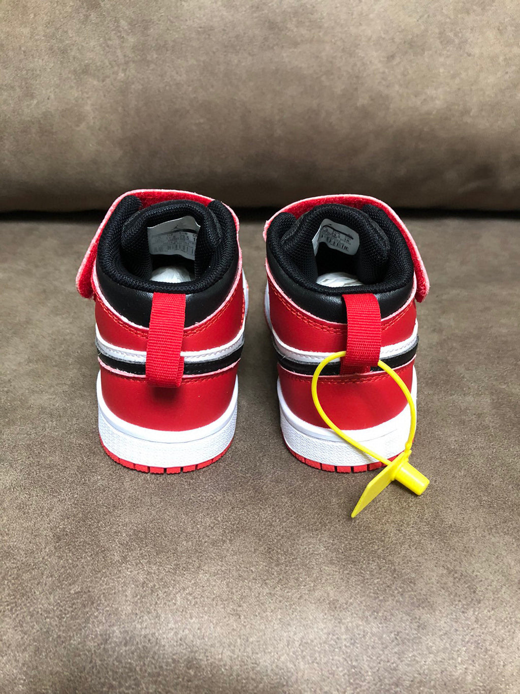 Joe's high-top Velcro children's shoes" red, white, black"