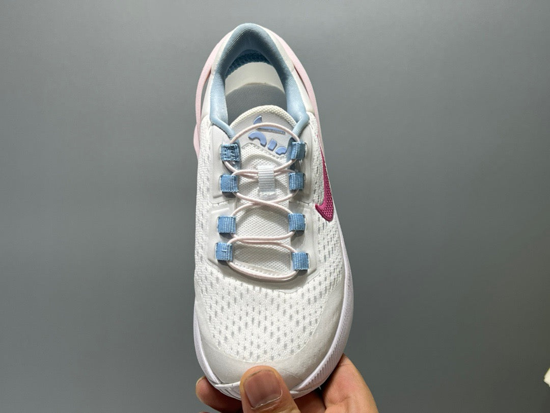 Nike 270 third generation elastic band air cushion children's shoes" white, pink, blue"
