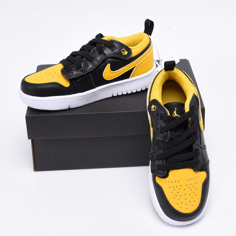 Joe 1 magic buckle children's shoes" black, yellow"