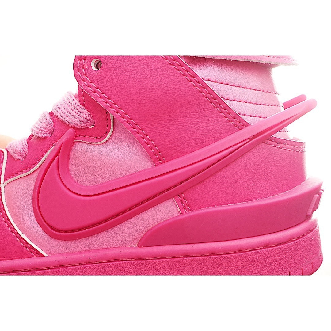 Nike Dunk High Top Swoosh " pink"