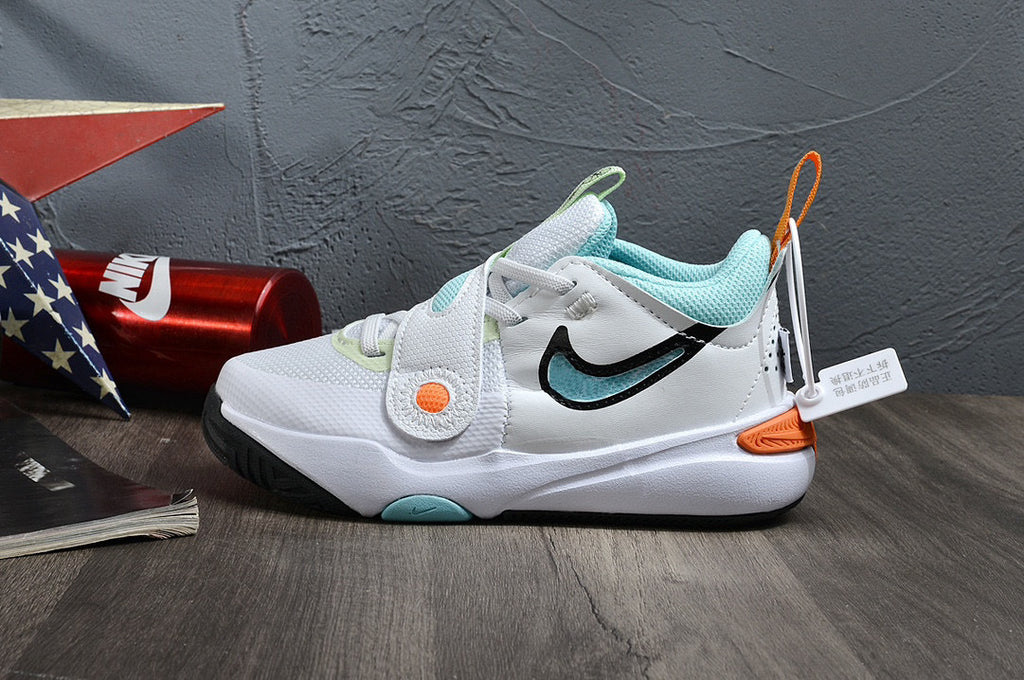 Nike's new UFO slip-on shoes for children" white, Blue"