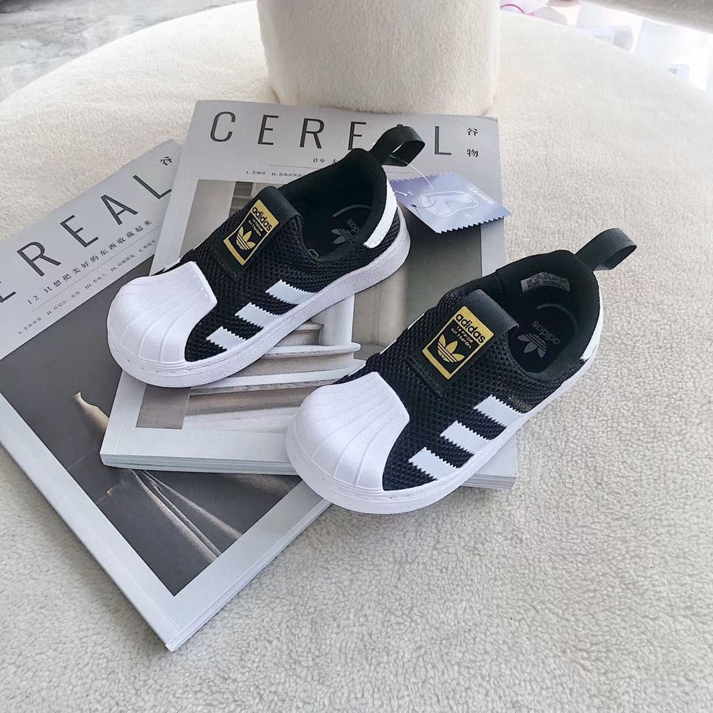 Adidas one-step soft mesh shoes for children"black"