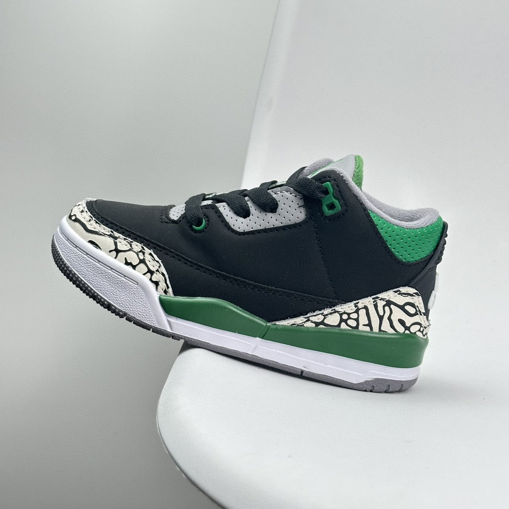 Jordan 3 children's shoes" black, green"