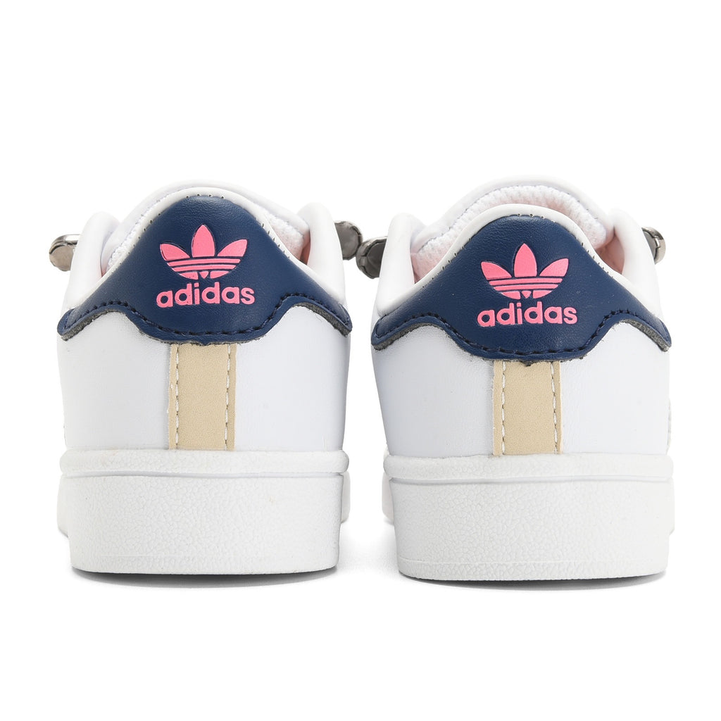 Adidas shell toe lace-up sneakers " white"