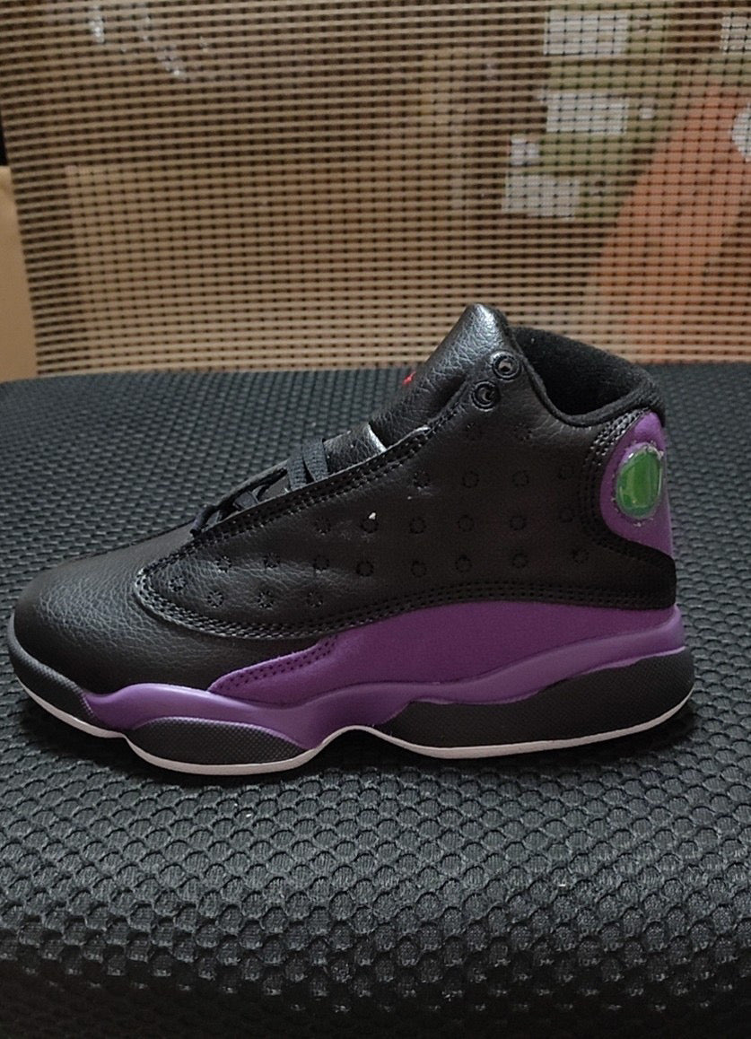 Joe 13 high top children's shoes" black, purple"