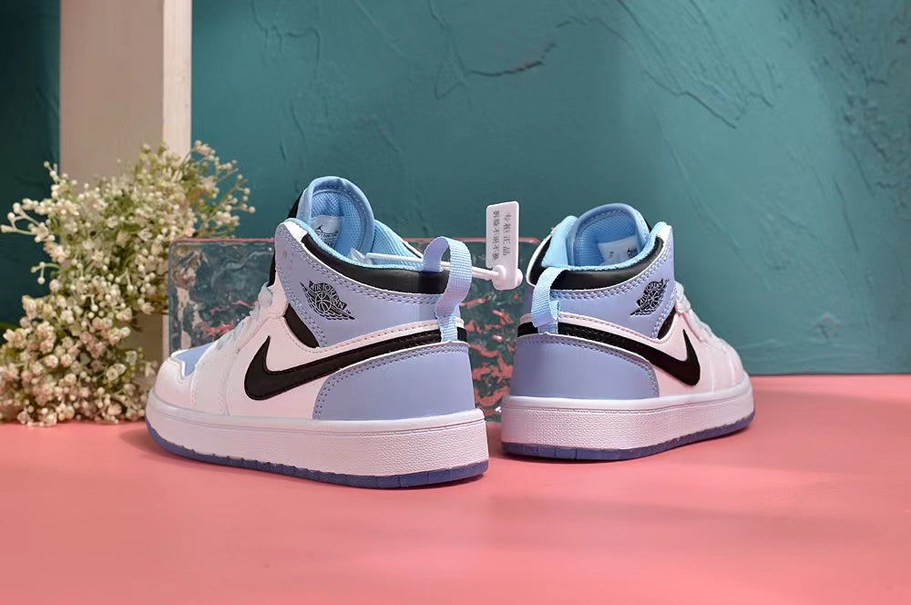 Jordan AJ1 children's shoes" blue, white"