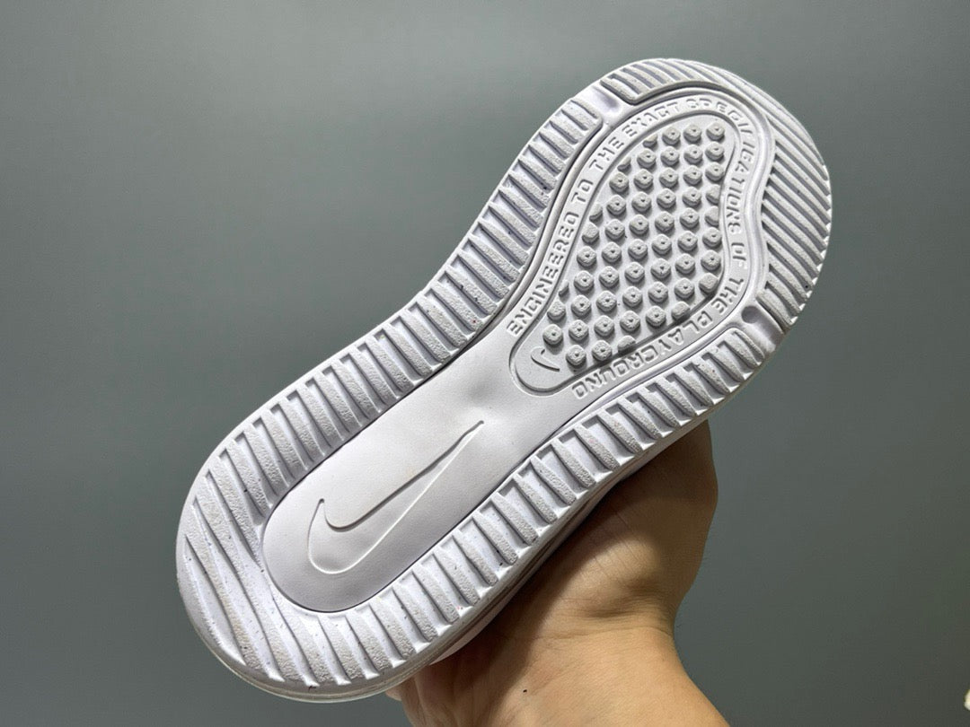 Nike 270 third generation elastic band air cushion children's shoes" white, pink, blue"
