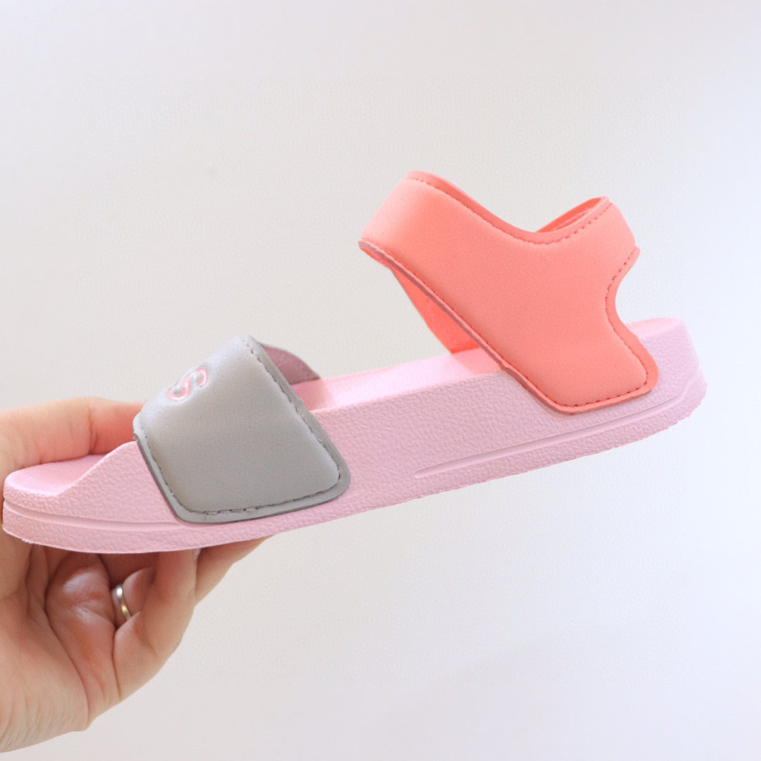 Adidas Candy Velcro Sandals" pink, orange"
