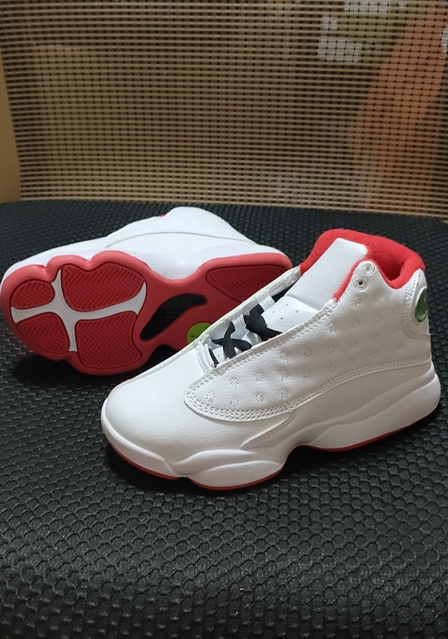 Joe 13 high top children's shoes" white, red"