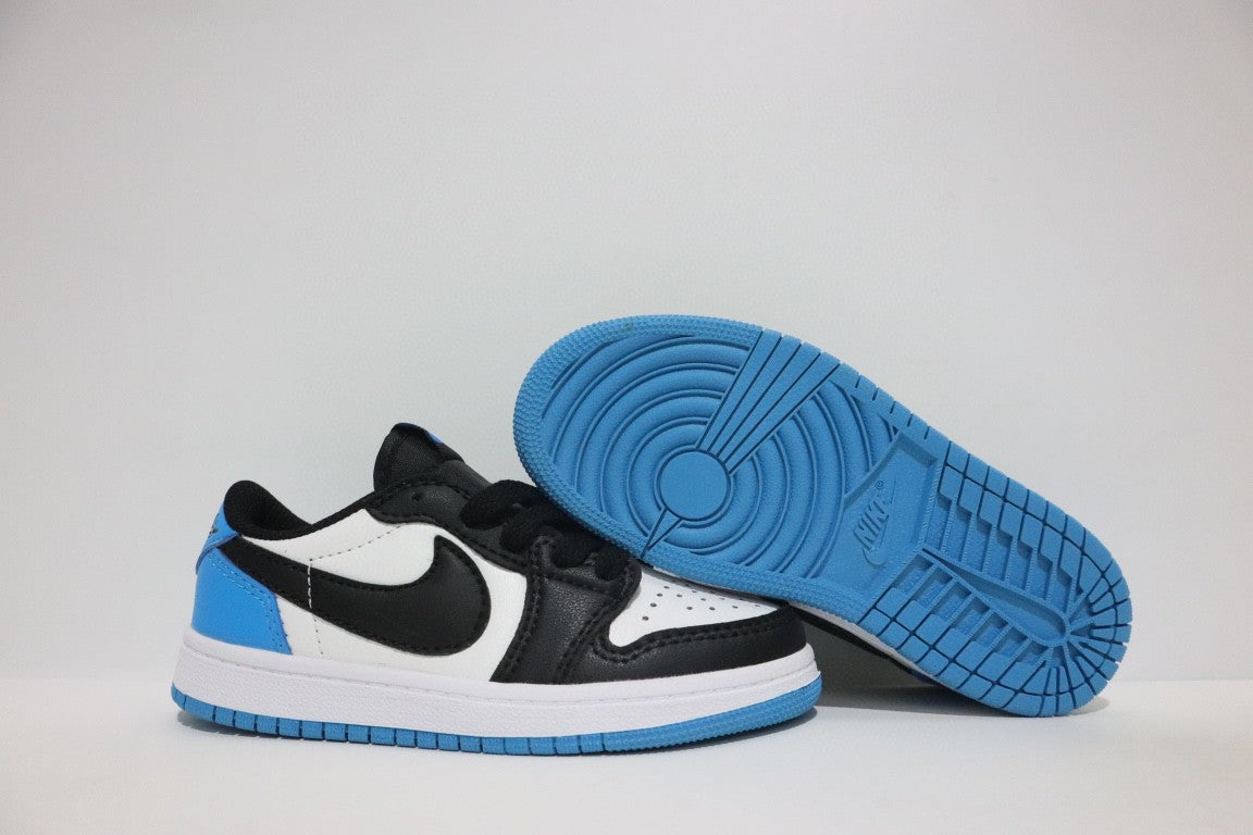 Jordan low-top hook series" white, black, blue"