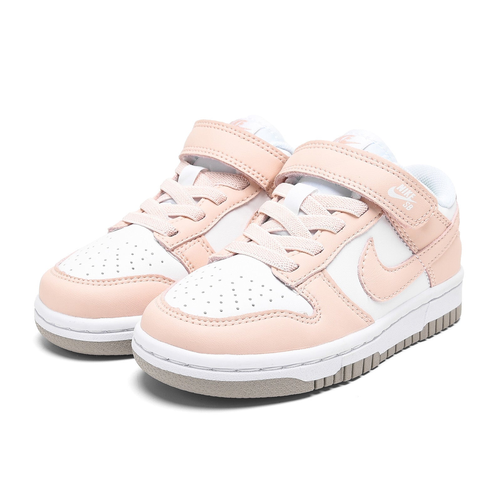 SB Velcro children's shoes" white, pink"