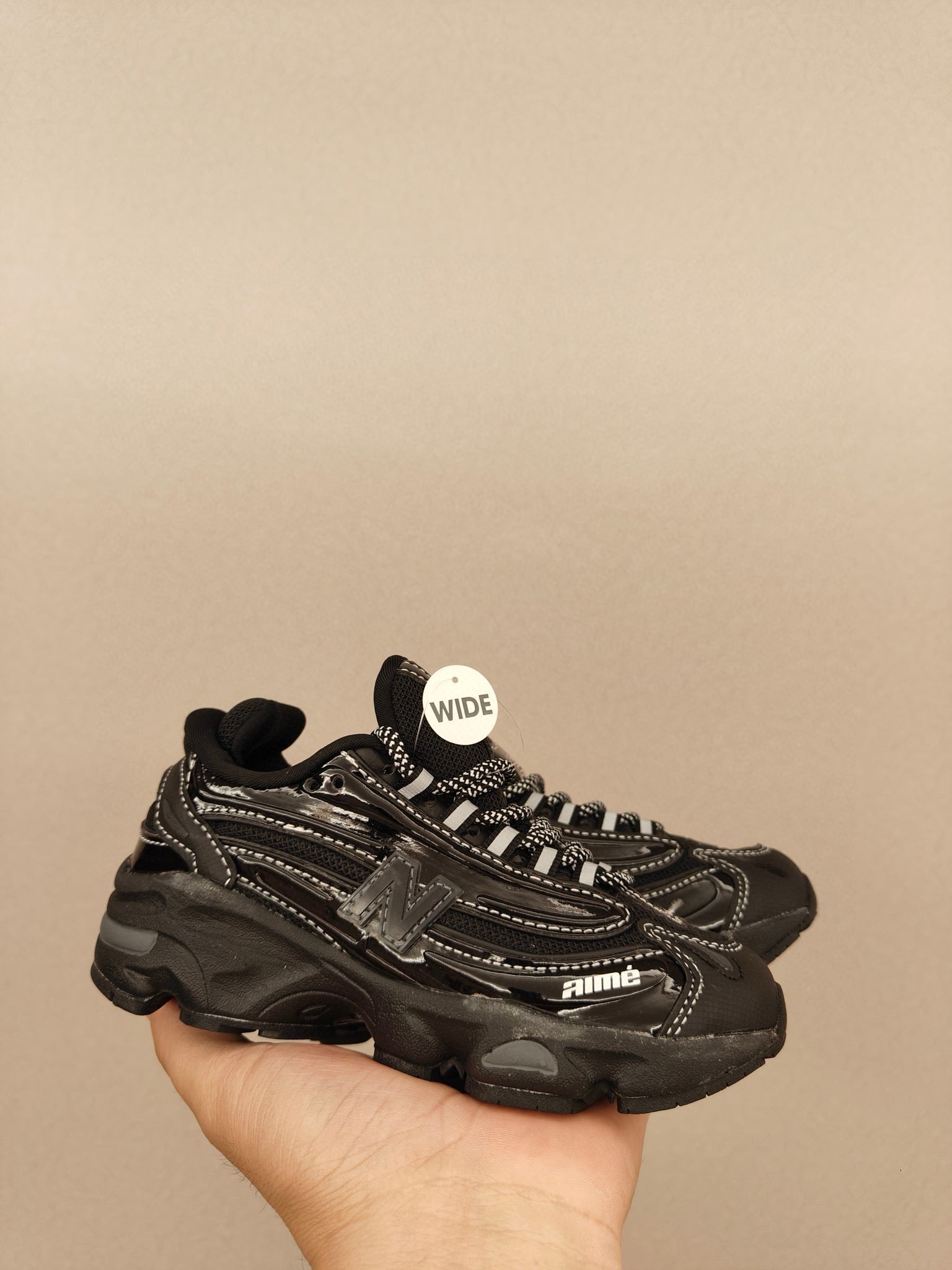 NB1000 lace-up children's shoes" black"