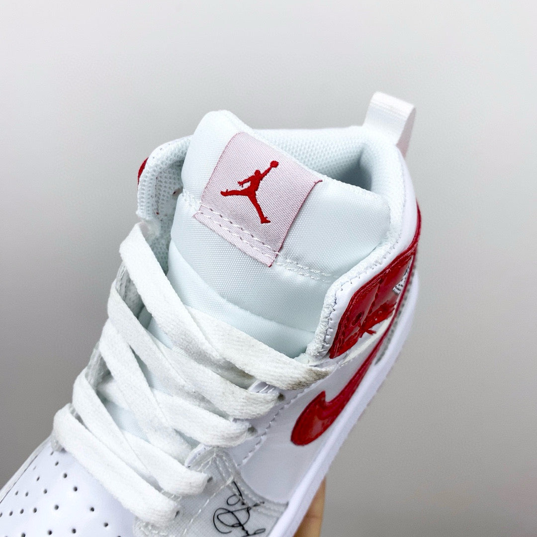 Joe 1 new color children's shoes" white, red"