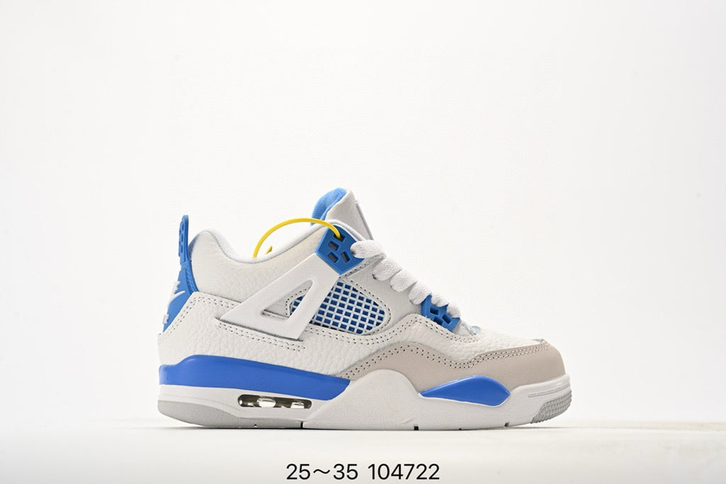 Joe 4 air cushion high quality children's shoes " white , sky blue"