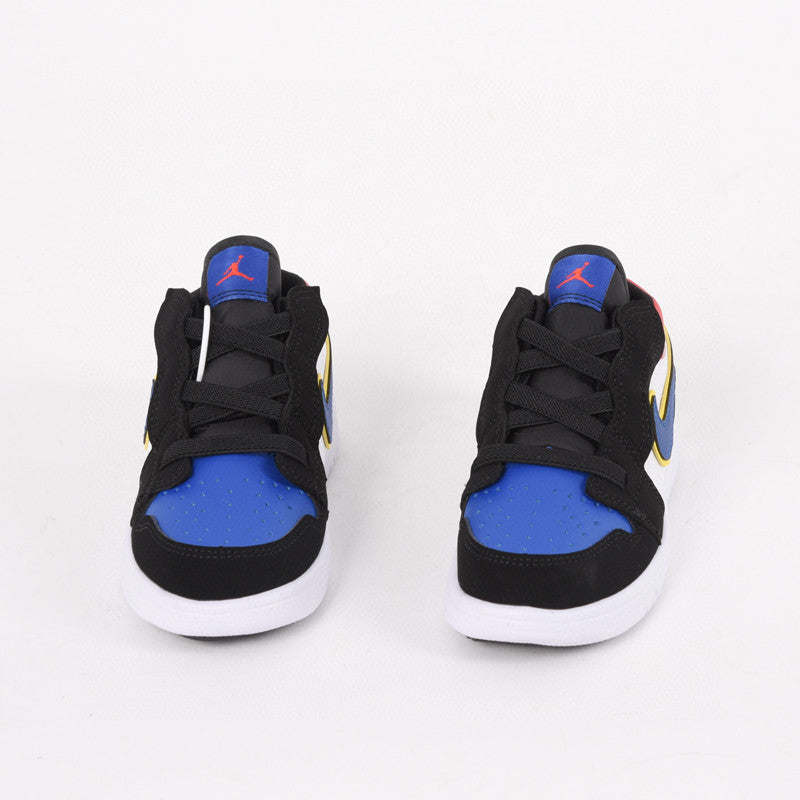 Jordan low top elastic band" white, black, blue"