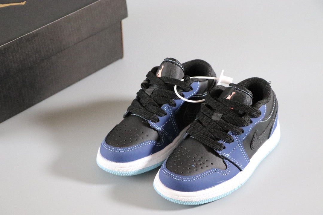 Jordan 1 Classic Kids Shoes" black, navy"