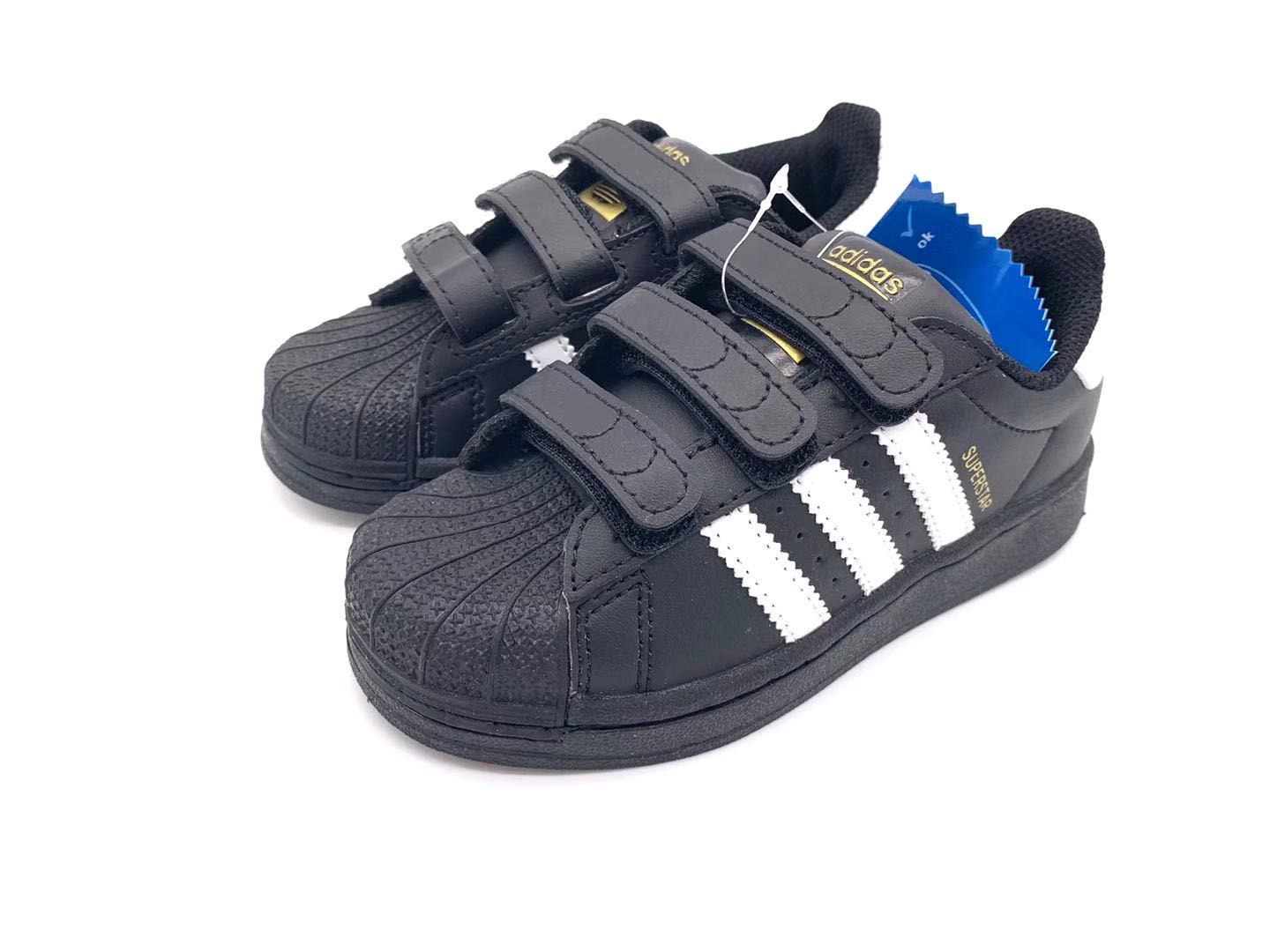 Adidas classic shell toe children's shoes" black"