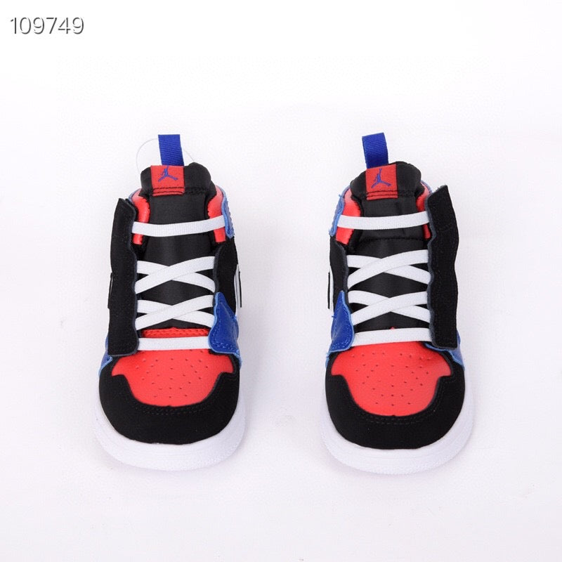 Jordan high top elastic band" white, blue, red"
