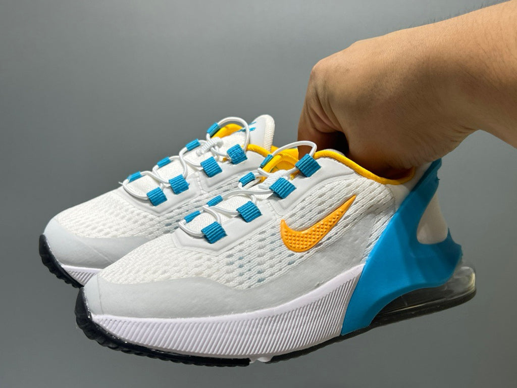 Nike 270 third generation elastic band air cushion children's shoes" white, blue"