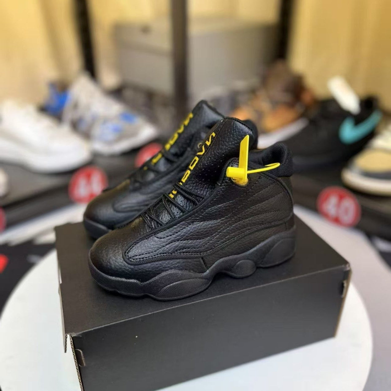 AJ-818 basketball shoes" black"