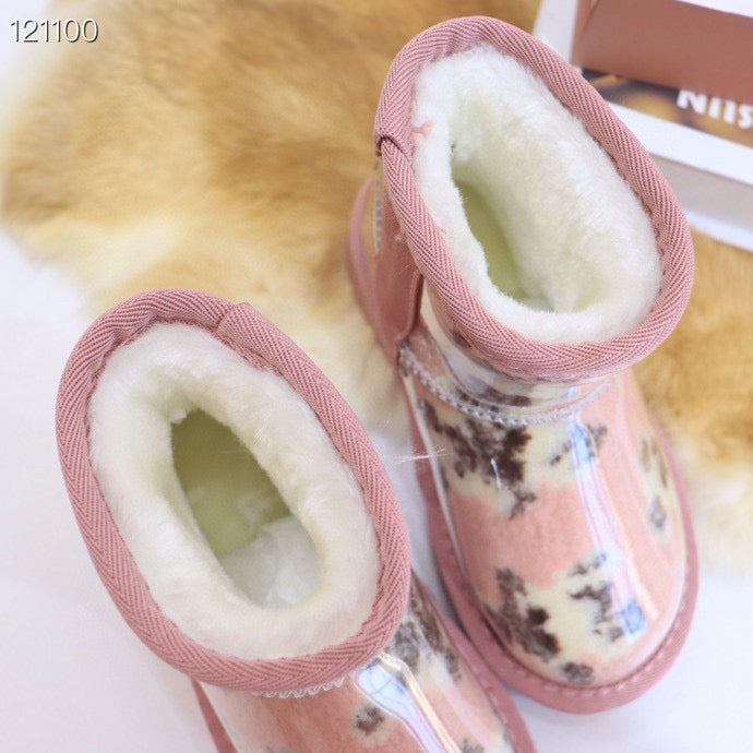 UGG children's jelly boots "pink base with a lighter"
